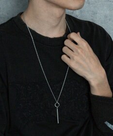 WEGO Mモチーフロングチェーンネックレス