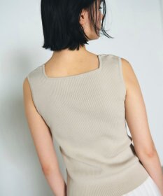 GRACE CONTINENTAL スクエアリブニットトップ