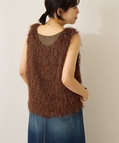 AMERICAN HOLIC 【前後2way】サイドスリットシャギーベスト