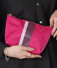 russet ラインプリントポーチ M(Z-226)