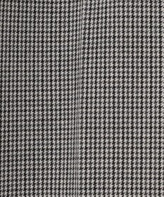 自由区 【撥水加工・洗える】TRギャバチェック柄ストレート パンツ