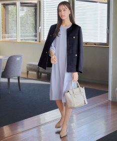 Tiaclasse 【洗える】ワッフルピケジャケット