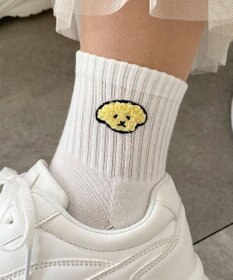 WEGO モコモコアニマルアンクルパイルソックス