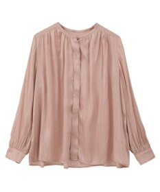 YECCA VECCA サテンギャザーブラウス