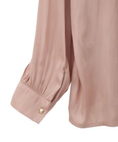 YECCA VECCA サテンギャザーブラウス