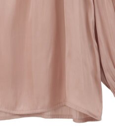 YECCA VECCA サテンギャザーブラウス