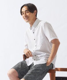JOSEPH ABBOUD 【イージーケア】小紋プリント 半袖シャツ