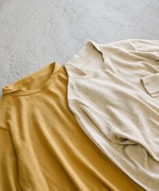 muuc 〈洗えるニット〉〈肌に優しいニット〉〈コットン＆カシミヤ〉〈通年着られるニット〉14Gハイゲージニットプルオーバー