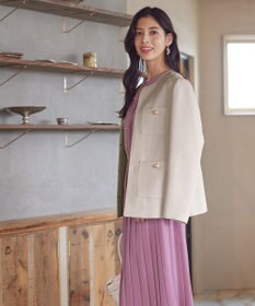 Tiaclasse 【洗える】ワッフルピケジャケット