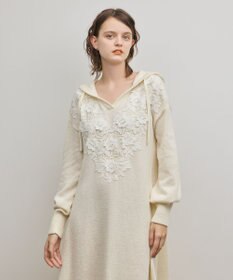 GRACE CONTINENTAL ケミカルレースニットワンピース