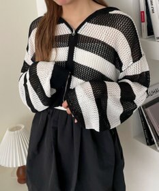 WEGO メッシュニットショートパーカー