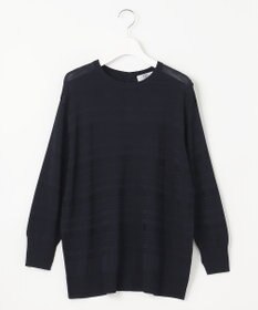 J.PRESS LADIES 【WEB限定カラーあり・洗える】SILKY RAYON STRETCH ボーダー ニット