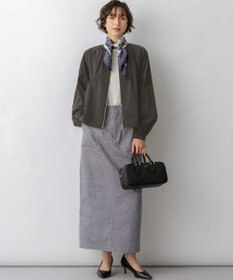 23区 L 2WAYストレッチタフタ ギャザーブルゾン