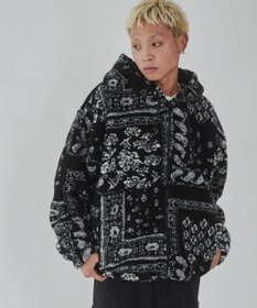 WEGO ボアパターンフードブルゾン