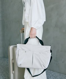 TOPKAPI 【Breath TOPKAPI】Train 防水ポリエステル ショルダー付き A4 トートバッグ / キャリー対応