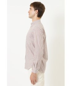 DAKS コットンミニチェックシャツ