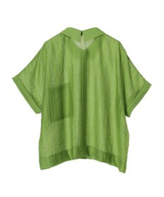 Green Parks シアーストライプショート丈シャツ