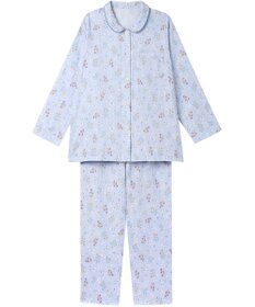 Wing パジャマ 綿100%(本体) 二重ガーゼ 長袖 長ズボン レディース EP7047 ウイング／ワコール