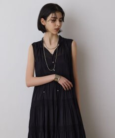 GRACE CONTINENTAL ティアードマキシカフタンワンピース