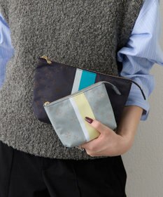 ラインプリントポーチ M(Z-226) / russet | ファッション通販 【公式