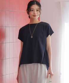 組曲 L 【先行予約】GIZAコットンチュールコンビ カットソー