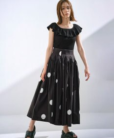 組曲 【組曲×setsuko sagittaire】カップ付きフリルTシャツ