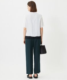 ICB L 【新色追加・UVケア・接触冷感・速乾・防シワ・洗える】 FluidBackSatin  ワイドパンツ