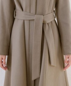 Tiaclasse L 【ウール90％】ステンカラープリンセスウールコート