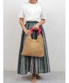 UNBILLION cachecache フリルワンハンドルペーパー手編みトート