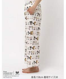 WACOAL PEANUTS ボトムス 8分丈 綿100%(本体) スヌーピー レディース FOT269 /ワコール