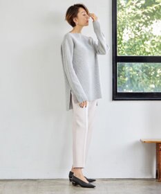 ICB 【WEB限定カラーあり】ウールカシミヤ ボートネックニット