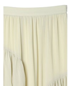 earth music&ecology シアー楊柳アシメティアードスカート