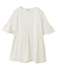 earth music&ecology 【接触冷感/洗濯機可】フリルドッキングポンチョＴ