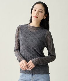 ANY レースインナートップス グレー