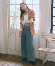 earth music&ecology ハイウエストデニムパンツ