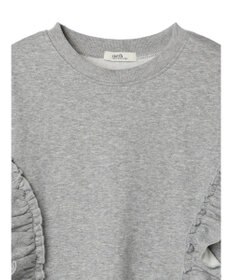 earth music&ecology フリルスウェットプルオーバー