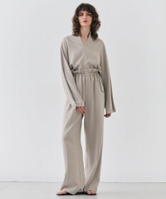 BEIGE， 【洗える・STORY 6月号掲載】RUE / ウエストゴムワイドストレートパンツ