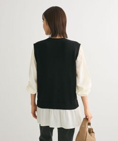 Green Parks 布帛ドッキングニットチュニック