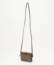 LA BAGAGERIE 【レザー×ステッチ】スクエアマルチポシェット