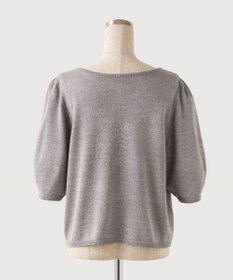 TOQUE 〈大草直子さんアドバイザー〉【天然素材】アルパカシルクニット5分袖