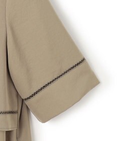 ICB L 【ASUMI・MANAMIコラボ 丈が選べる】ハシゴレースシャツワンピース