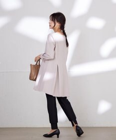 Tiaclasse L 【洗える】ダブルラインタックチュニック