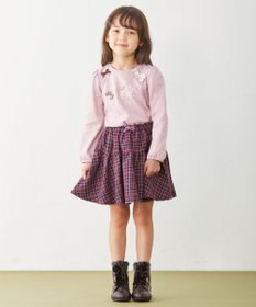 ANY KIDS チェック柄/アニマル柄スカパン