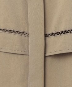 ICB L 【ASUMI・MANAMIコラボ 丈が選べる】ハシゴレースシャツワンピース