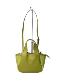 INTER-CHAUSSURES 【RIPANI】ラフィアコンビミニハンドバッグ