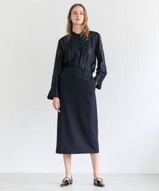 BEIGE， LAZUL / マリンボタンIラインスカート