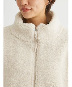 Green Parks スタンドカラーボアブルゾン