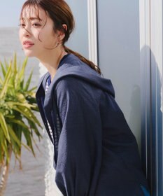 Tiaclasse L 【洗える】シアーパーカーカーディガン