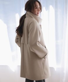 ANY SIS S ウールライクスタンドカラー ミドルコート