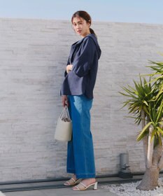 Tiaclasse L 【洗える】シアーパーカーカーディガン